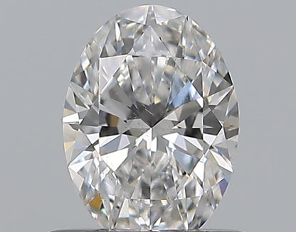 0.53CT OVAL SI1 D WH