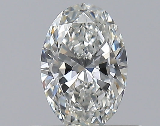 0.37CT OVAL SI1 G WH