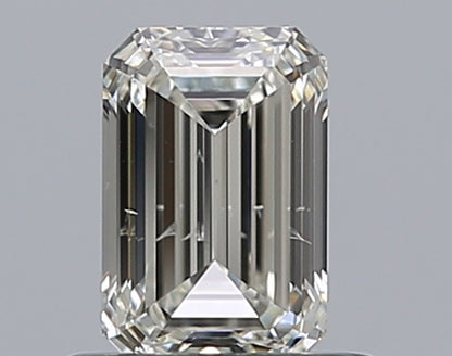 0.59CT EMERALD SI2 J WH