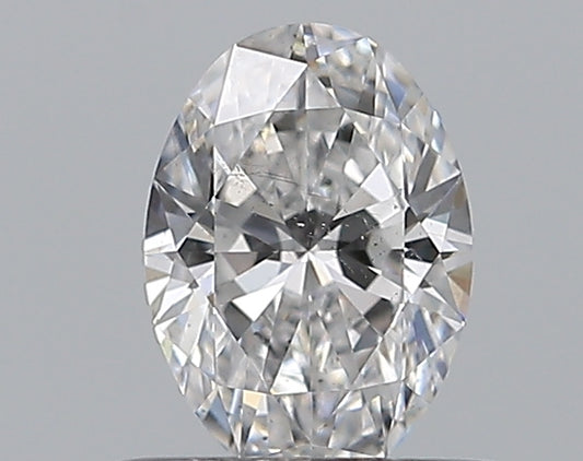 0.50CT OVAL SI1 D WH