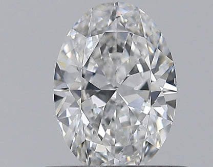 0.50CT OVAL SI1 D WH