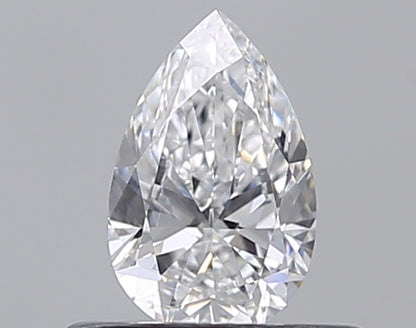 0.38CT PEAR VVS2 D WH