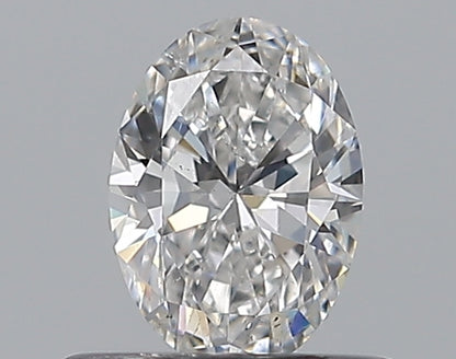 0.41CT OVAL SI1 D WH