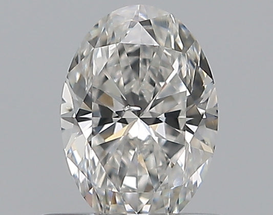 0.50CT OVAL SI2 F WH