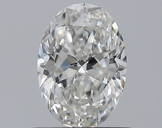 0.80CT OVAL SI1 F WH