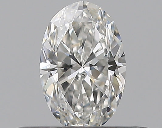 0.30CT OVAL SI1 F WH