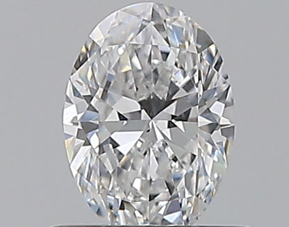 0.52CT OVAL SI1 D WH
