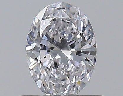 0.50CT OVAL SI2 D WH
