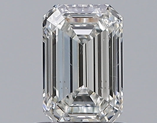 0.84CT EMERALD SI1 G WH
