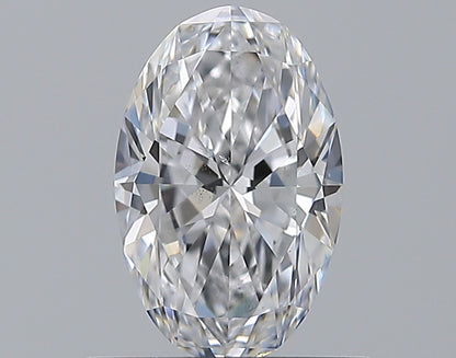 0.65CT OVAL SI1 D WH