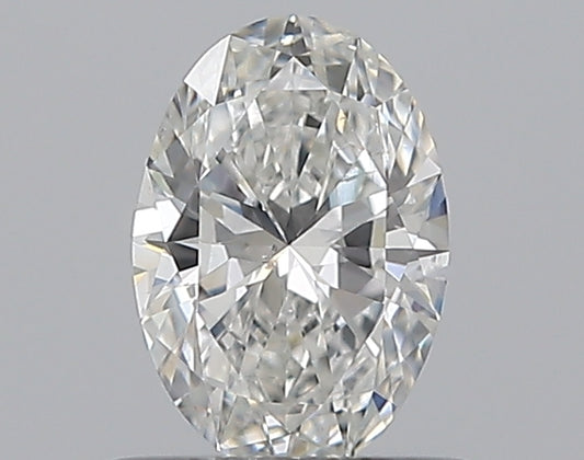 0.53CT OVAL SI1 F WH
