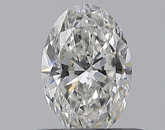 0.50CT OVAL SI1 F WH