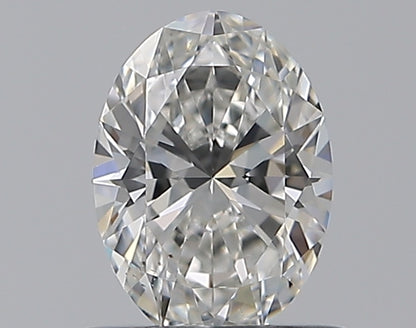 0.59CT OVAL SI1 F WH