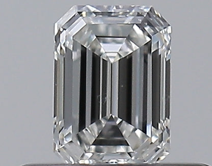 0.30CT EMERALD SI1 F WH