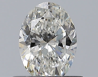 0.50CT OVAL SI1 G WH