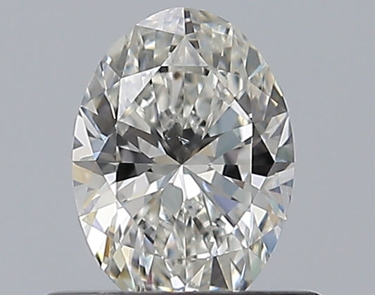 0.50CT OVAL SI1 G WH