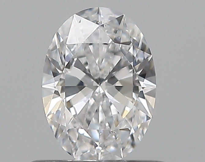 0.50CT OVAL SI1 D WH