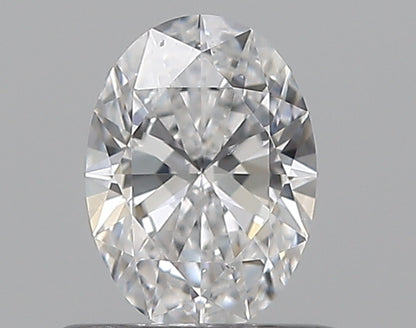 0.50CT OVAL SI1 D WH