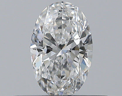 0.30CT OVAL SI1 D WH
