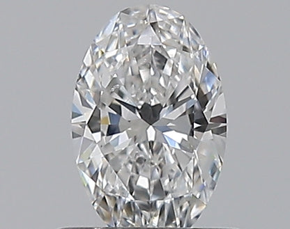 0.50CT OVAL SI1 D WH