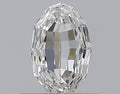 0.43CT Oval Step Cut VVS2 G WH