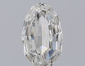 0.33CT Oval Step Cut VS1 F WH