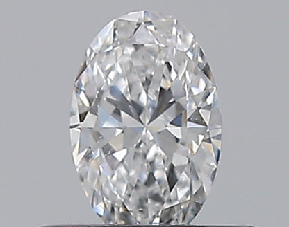 0.30CT OVAL SI1 D WH