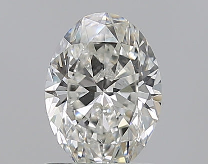 0.90CT OVAL SI1 H WH