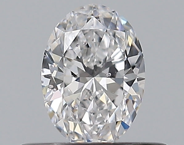 0.34CT OVAL SI2 D WH