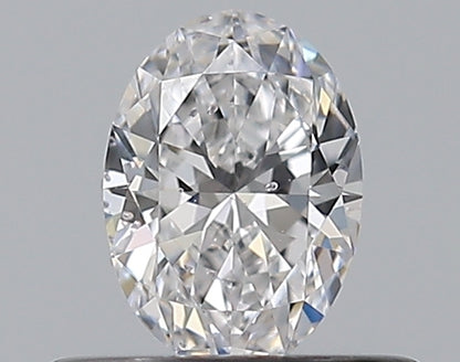 0.34CT OVAL SI2 D WH