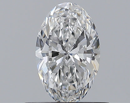 0.52CT OVAL SI1 D WH