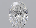 0.58CT OVAL SI1 D WH