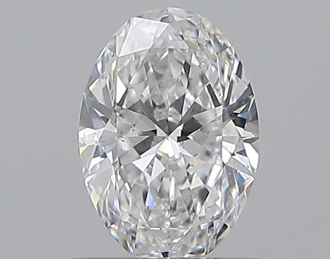 0.58CT OVAL SI1 D WH