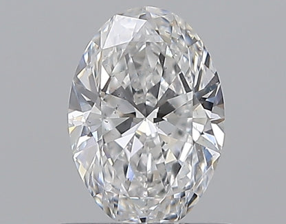 0.58CT OVAL SI1 D WH