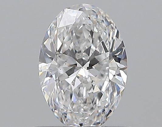 0.58CT OVAL SI1 D WH