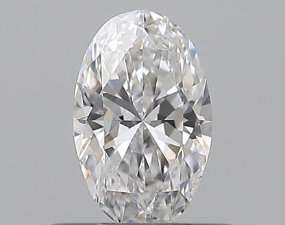 0.38CT OVAL SI1 D WH