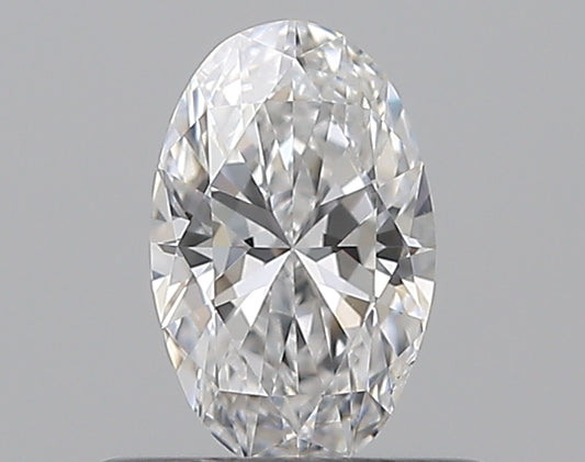 0.38CT OVAL SI1 D WH