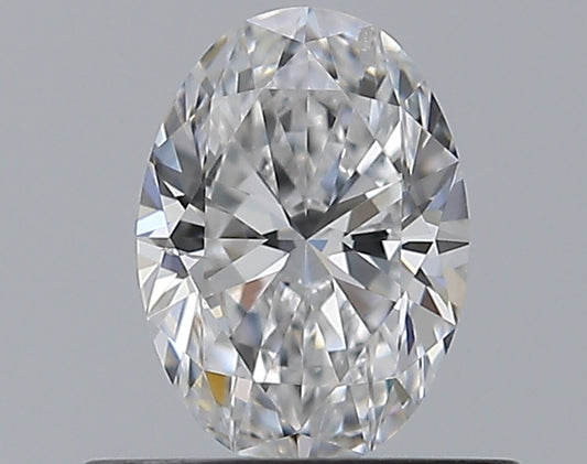 0.50CT OVAL SI1 D WH
