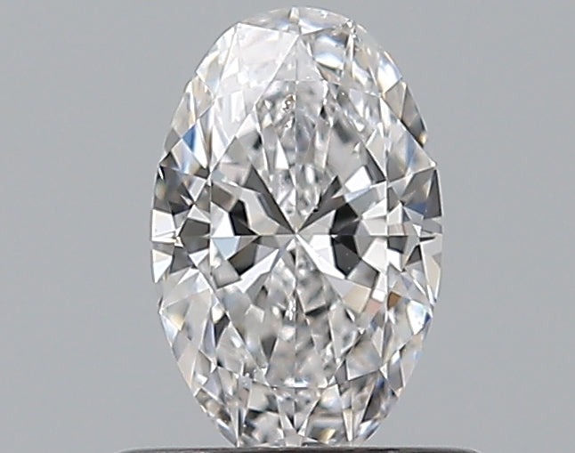 0.53CT OVAL SI2 D WH