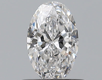0.53CT OVAL SI2 D WH