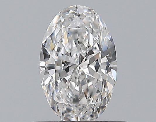 0.50CT OVAL SI2 D WH