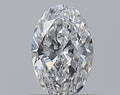 0.50CT OVAL SI1 D WH