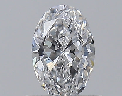 0.50CT OVAL SI1 D WH