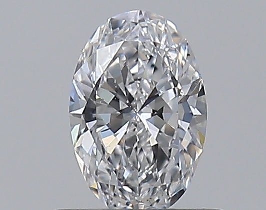 0.50CT OVAL SI1 D WH