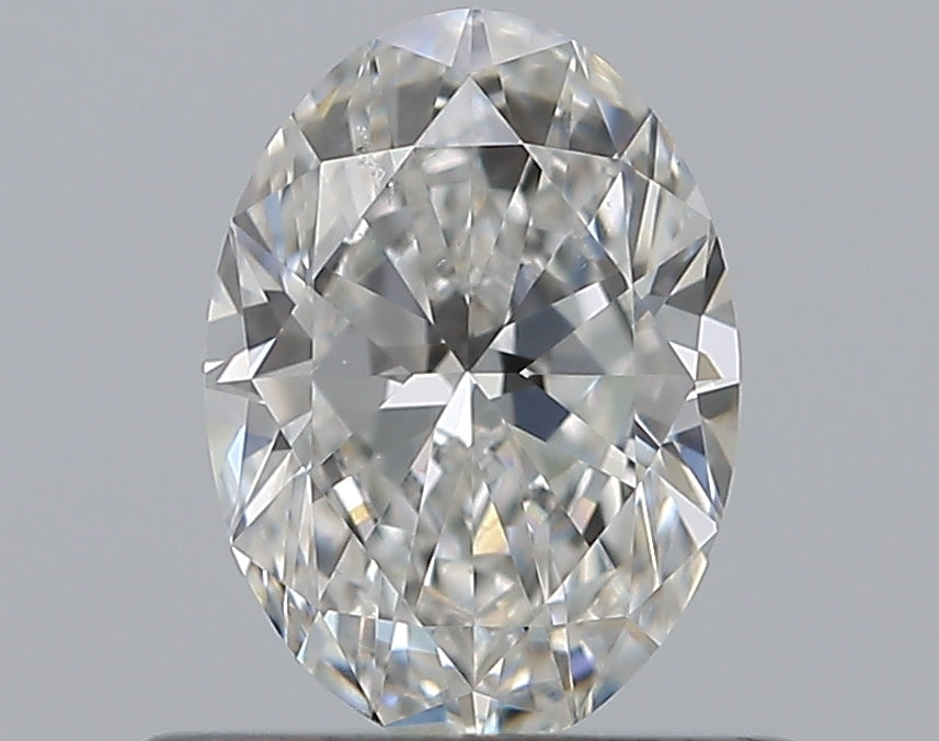 0.59CT OVAL SI1 F WH
