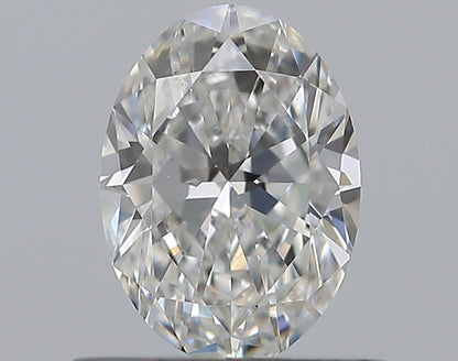 0.59CT OVAL SI1 F WH
