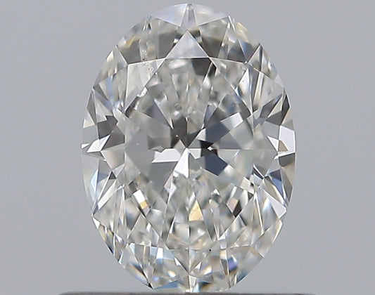 0.59CT OVAL SI1 F WH