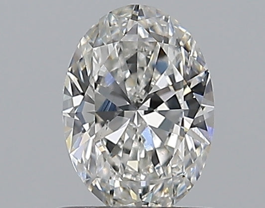 0.59CT OVAL SI2 F WH