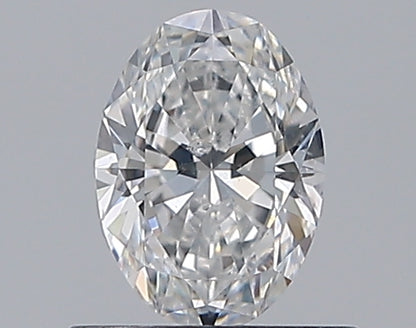 0.59CT OVAL SI2 E WH