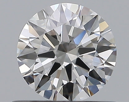 0.58CT ROUND VVS2 D WH